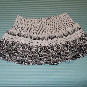 Skirt with short underneath.